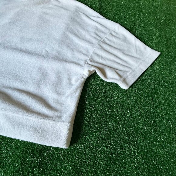 Puma Short Sleeve Crew Neck Classics Towelling Oversized Cream T-Shirt Size M - Picture 10 of 14